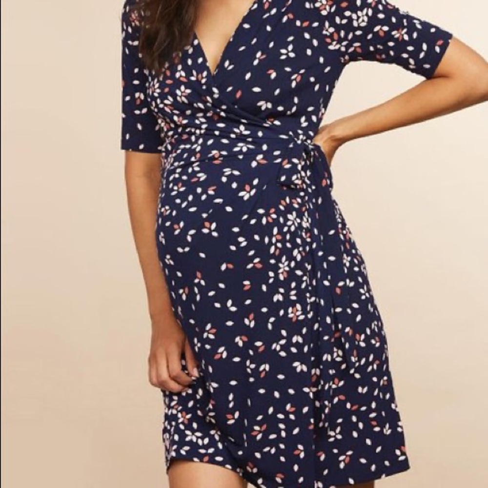 Motherhood Maternity Wrap-Style Dress Size S